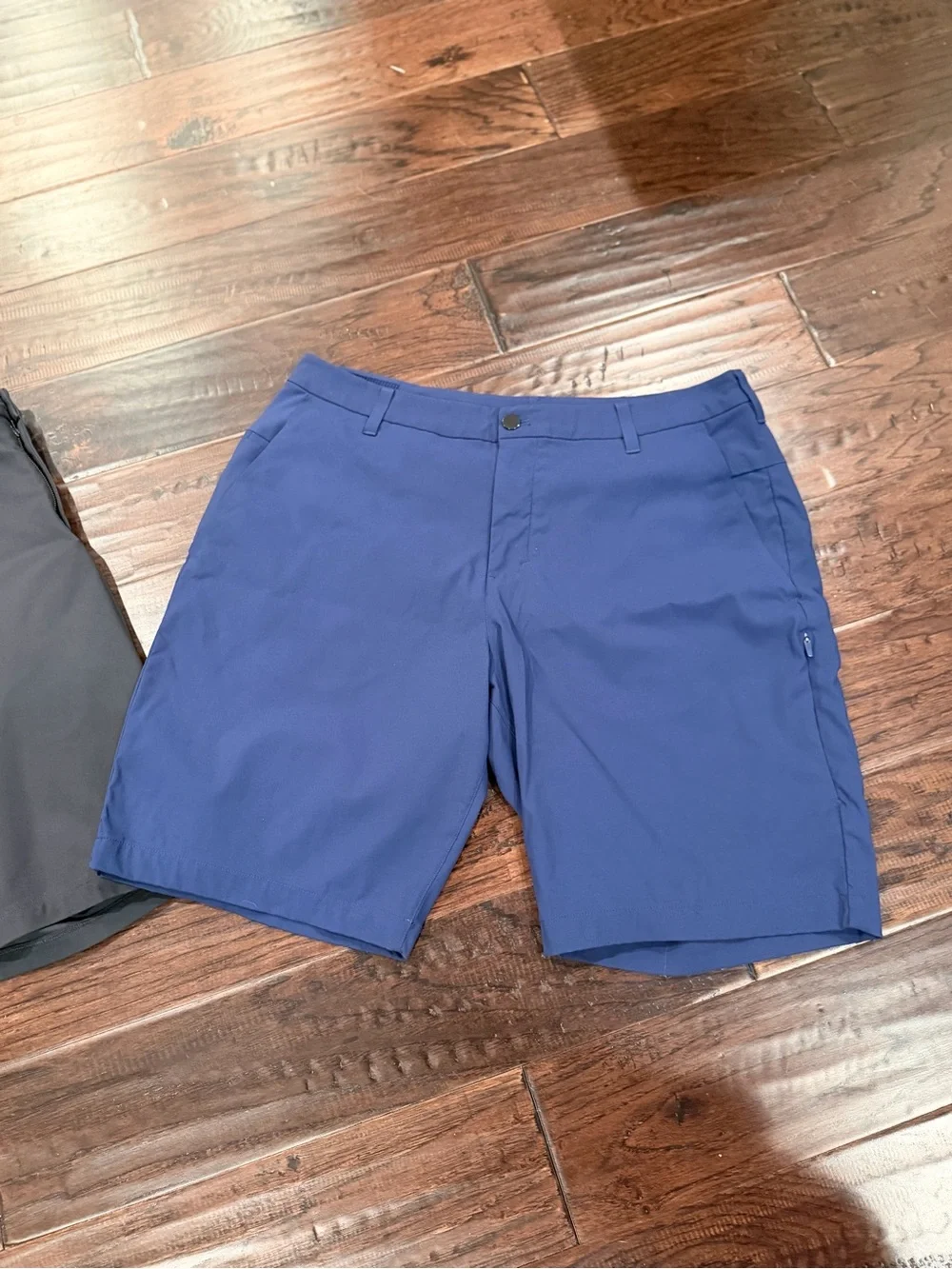 lululemon athletica Men's Flat Front Shorts - Black and Navy Blue